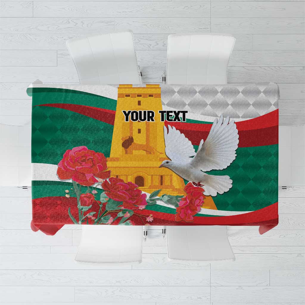 Bulgaria Liberation Personalized Tablecloth Suedinenieto Pravi Silata