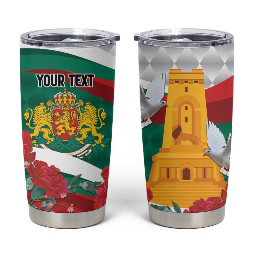 Bulgaria Liberation Personalized Tumbler Cup Suedinenieto Pravi Silata