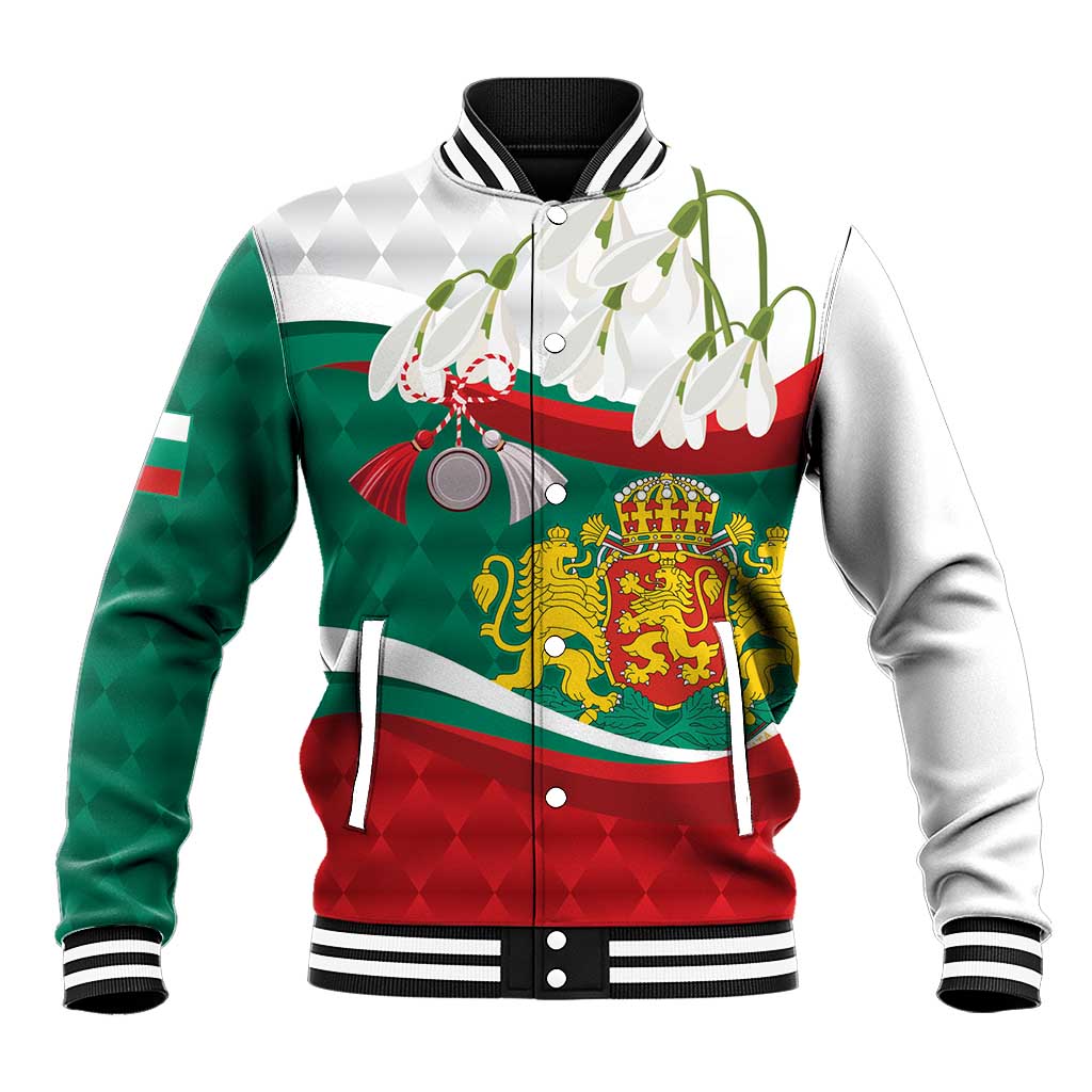 Republic of Bulgaria Personalized Baseball Jacket Crowned Golden Lion Suedinenieto Pravi Silata