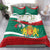 Republic of Bulgaria Personalized Bedding Set Crowned Golden Lion Suedinenieto Pravi Silata