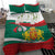 Republic of Bulgaria Personalized Bedding Set Crowned Golden Lion Suedinenieto Pravi Silata