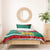 Republic of Bulgaria Personalized Bedding Set Crowned Golden Lion Suedinenieto Pravi Silata