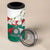 Republic of Bulgaria Personalized 4 in 1 Can Cooler Tumbler Crowned Golden Lion Suedinenieto Pravi Silata