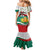 Republic of Bulgaria Personalized Family Matching Mermaid Dress and Hawaiian Shirt Crowned Golden Lion Suedinenieto Pravi Silata