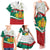 Republic of Bulgaria Personalized Family Matching Tank Maxi Dress and Hawaiian Shirt Crowned Golden Lion Suedinenieto Pravi Silata