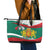 Republic of Bulgaria Personalized Leather Tote Bag Crowned Golden Lion Suedinenieto Pravi Silata