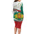 Republic of Bulgaria Personalized Long Sleeve Bodycon Dress Crowned Golden Lion Suedinenieto Pravi Silata