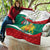 Republic of Bulgaria Personalized Quilt Crowned Golden Lion Suedinenieto Pravi Silata