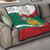 Republic of Bulgaria Personalized Quilt Crowned Golden Lion Suedinenieto Pravi Silata