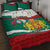 Republic of Bulgaria Personalized Quilt Bed Set Crowned Golden Lion Suedinenieto Pravi Silata