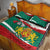 Republic of Bulgaria Personalized Quilt Bed Set Crowned Golden Lion Suedinenieto Pravi Silata