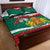 Republic of Bulgaria Personalized Quilt Bed Set Crowned Golden Lion Suedinenieto Pravi Silata