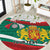 Republic of Bulgaria Personalized Round Carpet Crowned Golden Lion Suedinenieto Pravi Silata