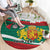 Republic of Bulgaria Personalized Round Carpet Crowned Golden Lion Suedinenieto Pravi Silata