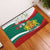 Republic of Bulgaria Personalized Rubber Doormat Crowned Golden Lion Suedinenieto Pravi Silata