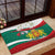 Republic of Bulgaria Personalized Rubber Doormat Crowned Golden Lion Suedinenieto Pravi Silata