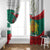 Republic of Bulgaria Personalized Window Curtain Crowned Golden Lion Suedinenieto Pravi Silata