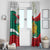 Republic of Bulgaria Personalized Window Curtain Crowned Golden Lion Suedinenieto Pravi Silata