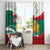 Republic of Bulgaria Personalized Window Curtain Crowned Golden Lion Suedinenieto Pravi Silata