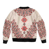 Baba Marta Day Martenitsa Bomber Jacket Traditional Bulgarian Embroidery