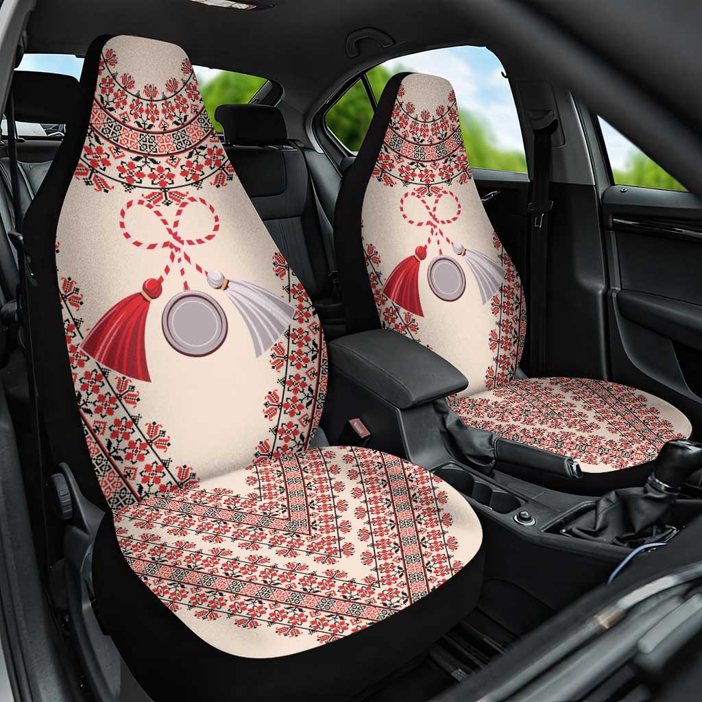 Baba Marta Day Martenitsa Car Seat Cover Traditional Bulgarian Embroidery