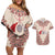 Baba Marta Day Martenitsa Couples Matching Off Shoulder Short Dress and Hawaiian Shirt Traditional Bulgarian Embroidery