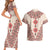 Baba Marta Day Martenitsa Couples Matching Short Sleeve Bodycon Dress and Hawaiian Shirt Traditional Bulgarian Embroidery