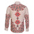 Baba Marta Day Martenitsa Family Matching Off The Shoulder Long Sleeve Dress and Hawaiian Shirt Traditional Bulgarian Embroidery