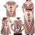 Baba Marta Day Martenitsa Family Matching Off Shoulder Maxi Dress and Hawaiian Shirt Traditional Bulgarian Embroidery