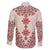 Baba Marta Day Martenitsa Family Matching Off Shoulder Maxi Dress and Hawaiian Shirt Traditional Bulgarian Embroidery