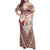 Baba Marta Day Martenitsa Family Matching Off Shoulder Maxi Dress and Hawaiian Shirt Traditional Bulgarian Embroidery