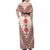 Baba Marta Day Martenitsa Family Matching Off Shoulder Maxi Dress and Hawaiian Shirt Traditional Bulgarian Embroidery