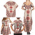 Baba Marta Day Martenitsa Family Matching Summer Maxi Dress and Hawaiian Shirt Traditional Bulgarian Embroidery