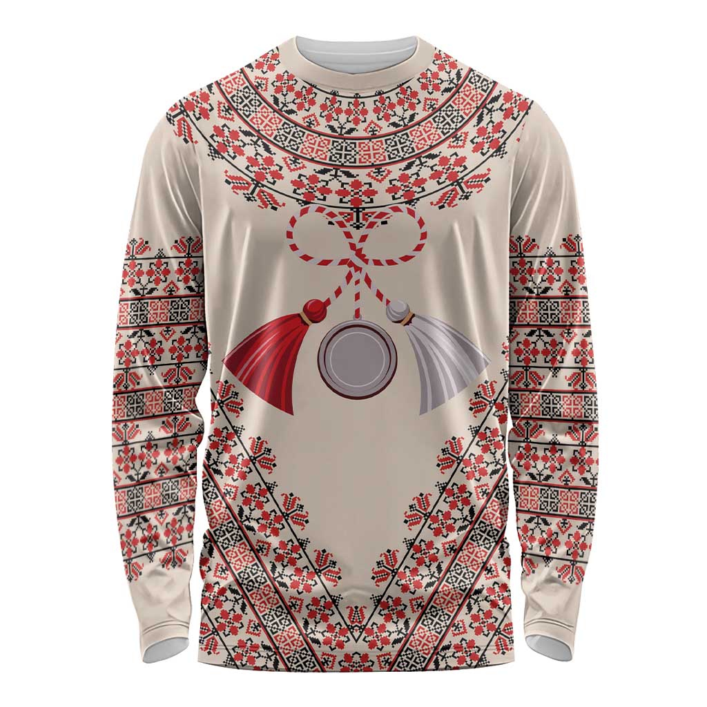 Baba Marta Day Martenitsa Long Sleeve Shirt Traditional Bulgarian Embroidery