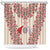 Baba Marta Day Martenitsa Shower Curtain Traditional Bulgarian Embroidery