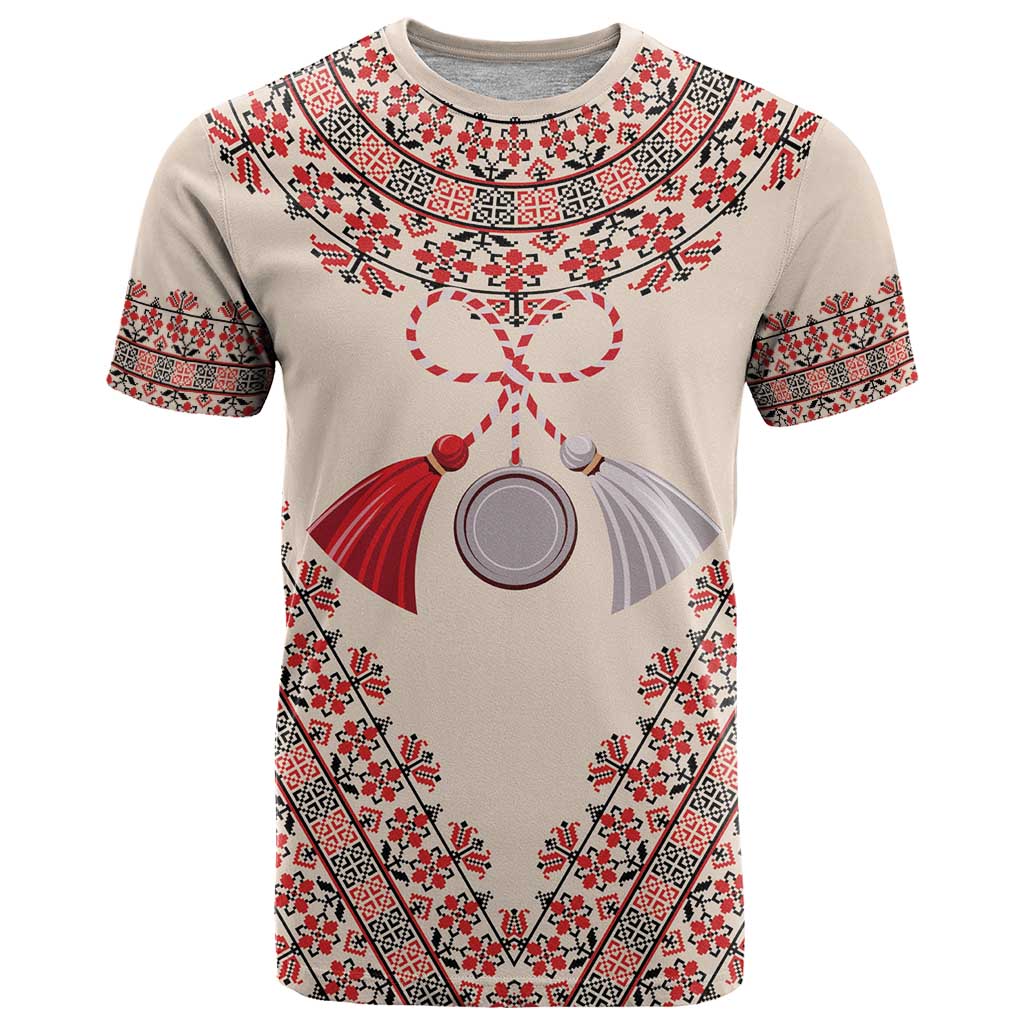 Baba Marta Day Martenitsa T Shirt Traditional Bulgarian Embroidery