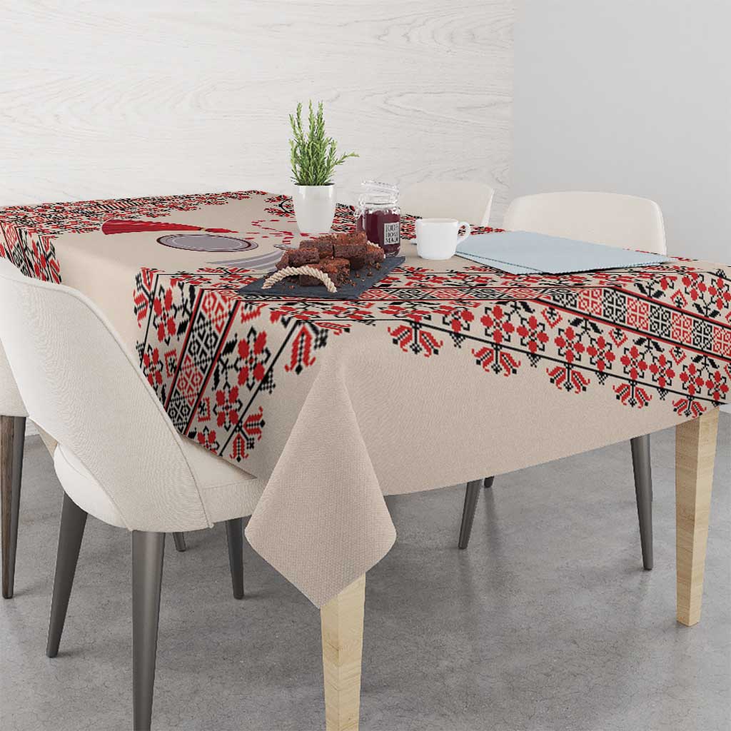 Baba Marta Day Martenitsa Tablecloth Traditional Bulgarian Embroidery
