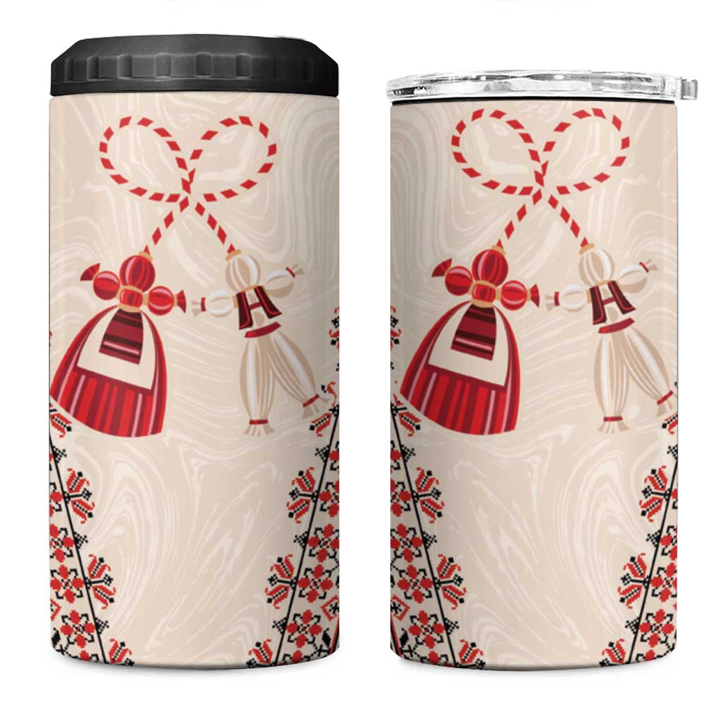 Bulgarian Martenitsa 4 in 1 Can Cooler Tumbler Tradition March 1st Chestita Baba Marta