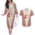 Bulgarian Martenitsa Couples Matching Off The Shoulder Long Sleeve Dress and Hawaiian Shirt Tradition March 1st Chestita Baba Marta