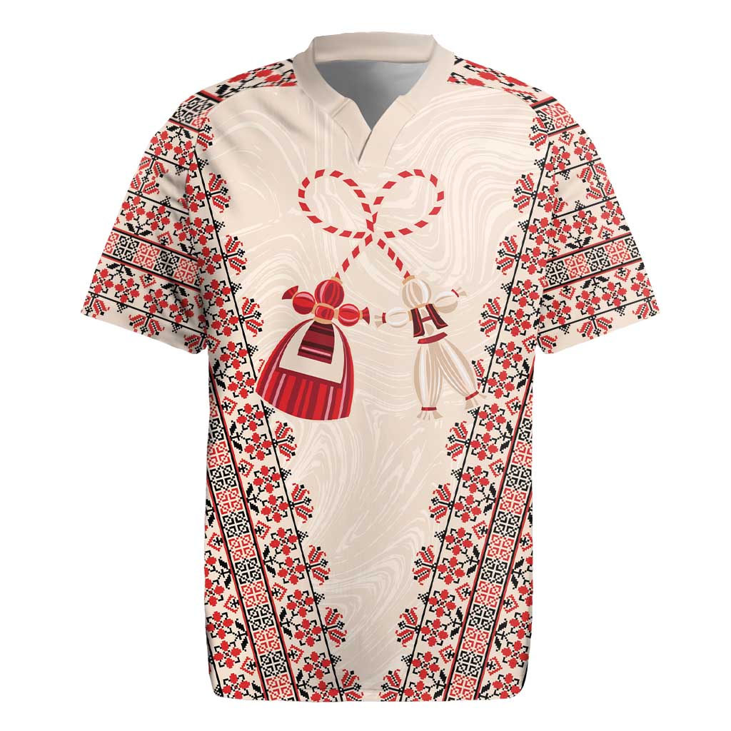 Bulgarian Martenitsa Rugby Jersey Tradition March 1st Chestita Baba Marta