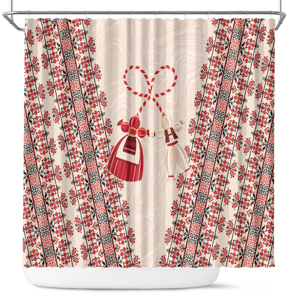 Bulgarian Martenitsa Shower Curtain Tradition March 1st Chestita Baba Marta