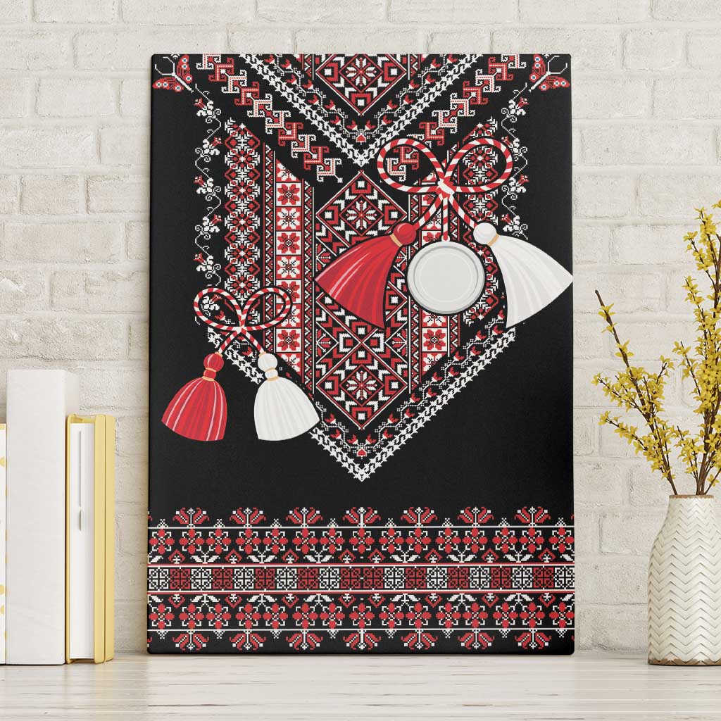 Martenitsa Martisor Day Canvas Wall Art Traditional Romanian Folk Art