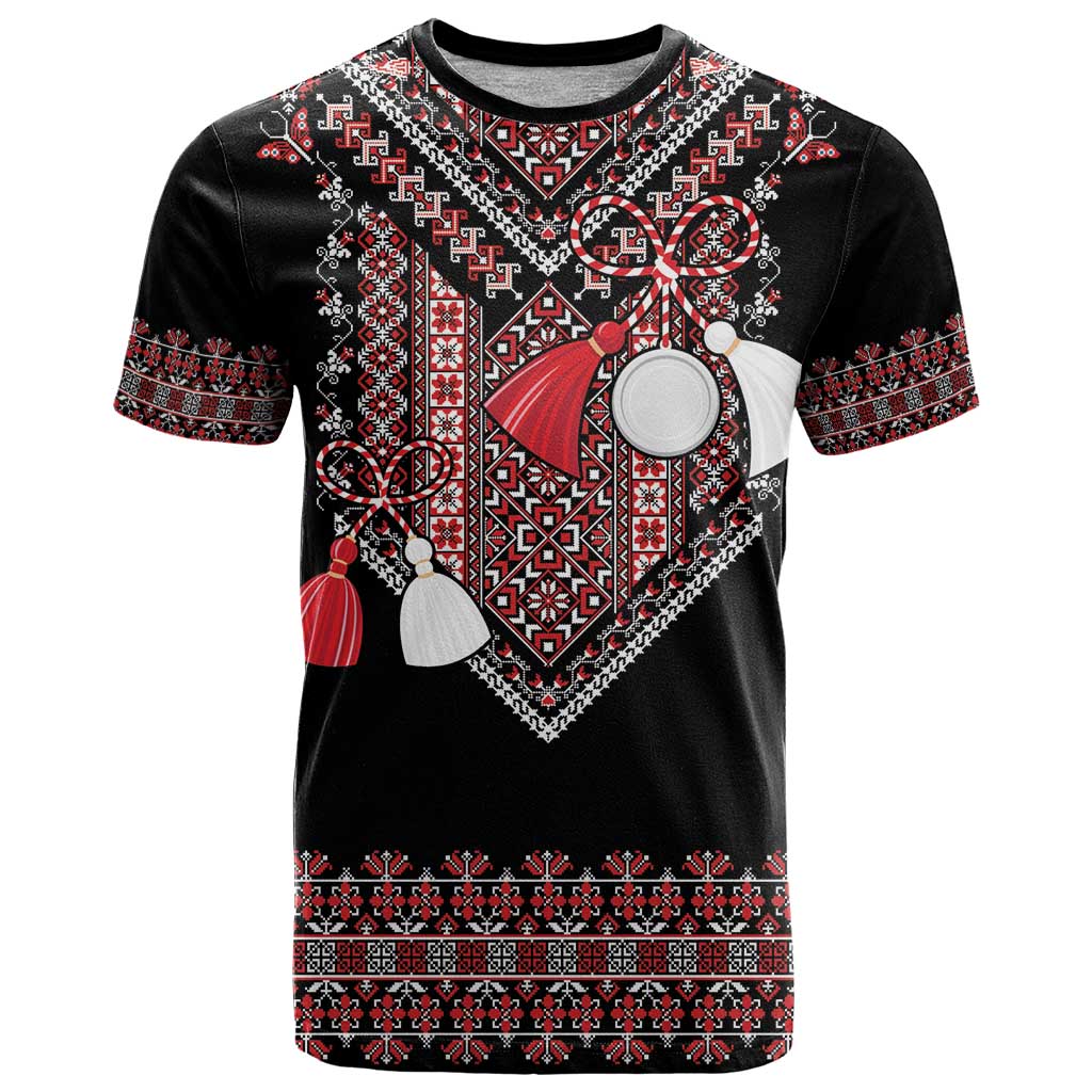 Martenitsa Martisor Day T Shirt Traditional Romanian Folk Art