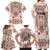 Vintage Martisor Day Martenitsa Family Matching Off Shoulder Maxi Dress and Hawaiian Shirt Traditional Romanian Embroidery No1