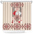 Vintage Martisor Day Martenitsa Shower Curtain Traditional Romanian Embroidery No1