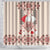 Vintage Martisor Day Martenitsa Shower Curtain Traditional Romanian Embroidery No1