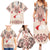 Vintage Martisor Day Martenitsa Family Matching Summer Maxi Dress and Hawaiian Shirt Traditional Romanian Embroidery No2