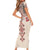 Vintage Martisor Day Martenitsa Short Sleeve Bodycon Dress Traditional Romanian Embroidery No2