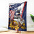 USA-American Samoa Flag Day Personalized Blanket Bald Eagle Polynesian Tribal Pattern