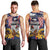 USA-American Samoa Flag Day Personalized Men Tank Top Bald Eagle Polynesian Tribal Pattern